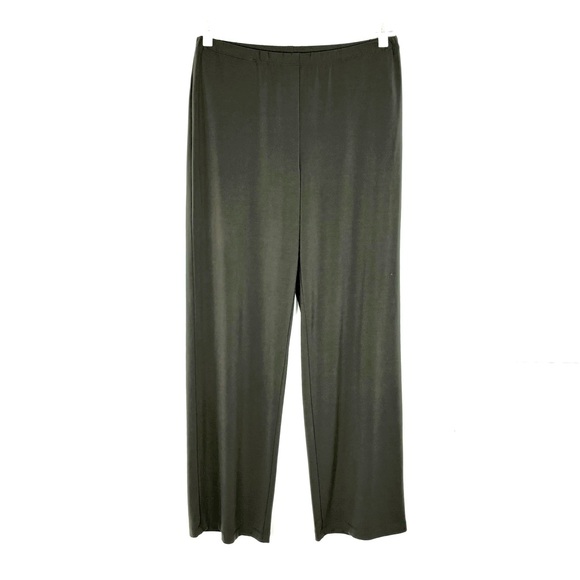Tilley Pants - Tilley olive wide-leg stretchy pants